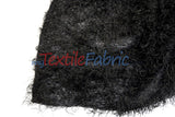 Black Shaggy Brocade Metallic Eyelash Lame Fabric - Black Shaggy, Metallic Eyelash, 56/57" Width (1 Yard)