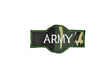 Embroidered Army Iron-On Patch 3.4 x 1.8
