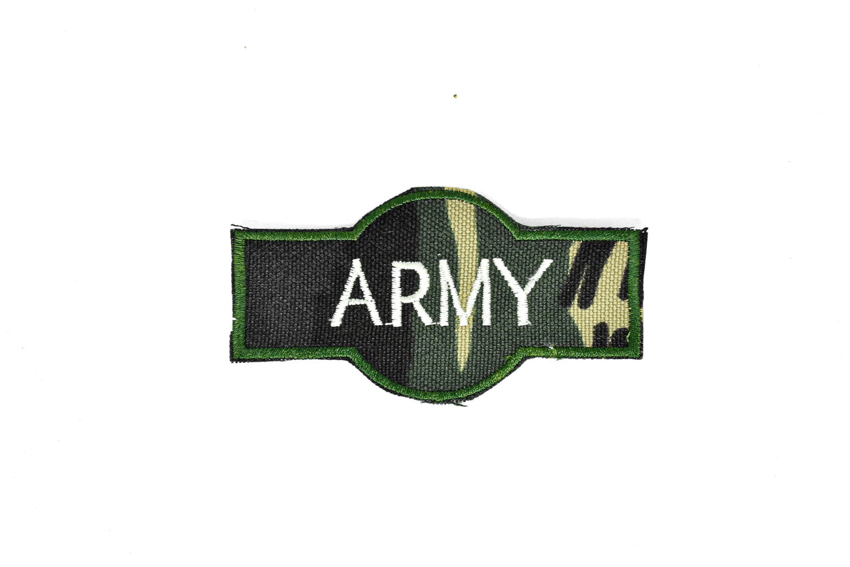 Embroidered Army Iron-On Patch 3.4 x 1.8