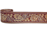 Floral Jacquard Ribbon 2.25" Indian Style Trim