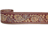 Floral Jacquard Ribbon 2.25" Indian Style Trim