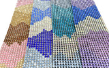 Rhinestone Applique Tri-Color 16 x 3.13