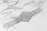Floral Rhinestone Buckle Connector