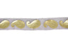 Metallic Gold Paisley Chiffon Ribbon 1in