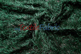 Hunter Green Shaggy Brocade Metallic Eyelash Lame Fabric - Hunter Green, Shaggy Brocade, 56/57" Width (1 Yard)