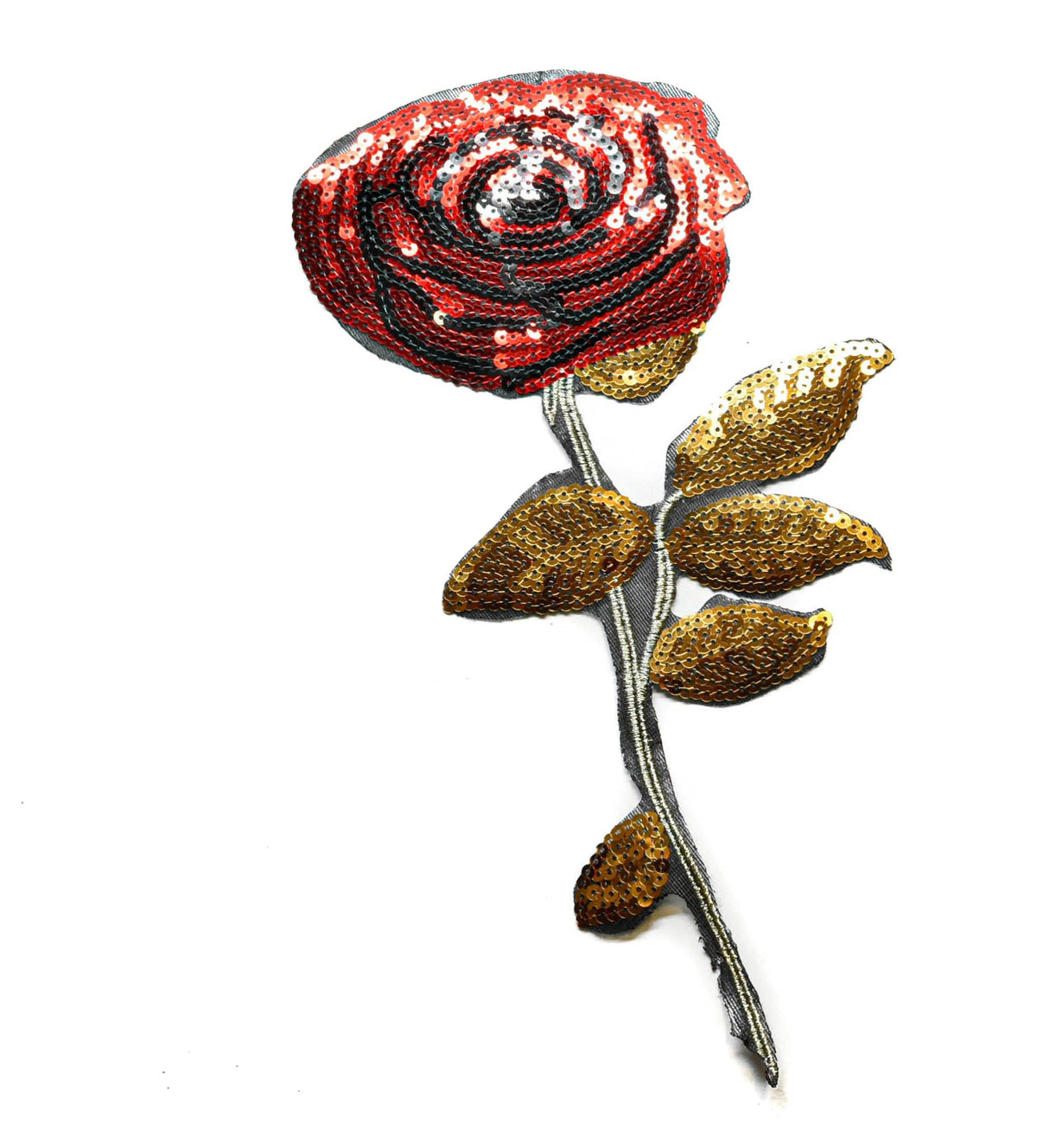 Sequins Flower Rose Patch 11 x 4.50