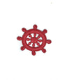 Embroidered Ship Helm Iron-On Patch