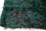 Hunter Green Shaggy Brocade Metallic Eyelash Lame Fabric - Hunter Green, Shaggy Brocade, 56/57" Width (1 Yard)