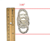 Metallic Loop Chain Applique 1.50 x 3.50