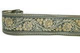 Floral Jacquard Ribbon 2.25" Indian Style Trim