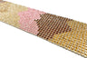 Rhinestone Applique Tri-Color 16 x 3.13