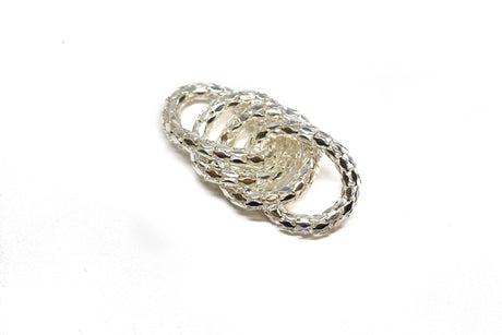 Metallic Loop Chain Applique 1.50 x 3.50