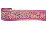 Floral Jacquard Ribbon 2.25" Indian Style Trim