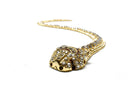Rhinestone Tiger Metal Applique