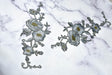 Embroidered Flower Applique Iron-On Patch