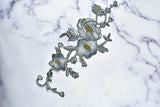 Embroidered Flower Applique Iron-On Patch