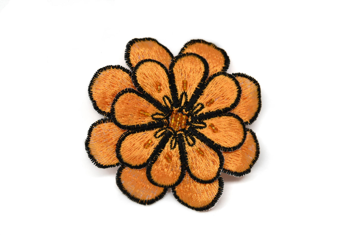 Embroidered Flower Applique 3 Inch