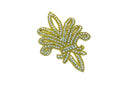 Rhinestone Fleur-de-Lis Iron-On Patch