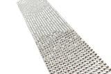 Rhinestone Applique Tri-Color 16 x 3.13