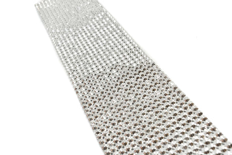 Rhinestone Applique Tri-Color 16 x 3.13
