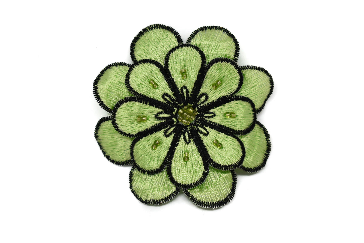 Embroidered Flower Applique 3 Inch