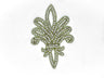 Rhinestone Fleur-de-Lis Iron-On Patch
