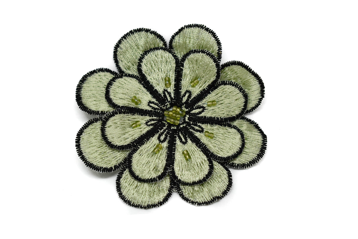 Embroidered Flower Applique 3 Inch