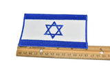 Embroidered Israel Flag Iron-On Patch 5x3