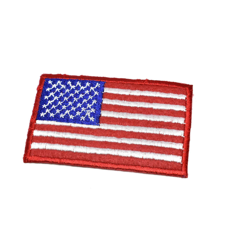 Embroidered American Flag Iron-On Patch