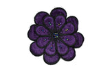 Embroidered Flower Applique 3 Inch