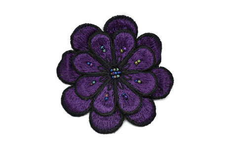 Embroidered Flower Applique 3 Inch
