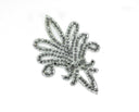 Rhinestone Fleur-de-Lis Iron-On Patch