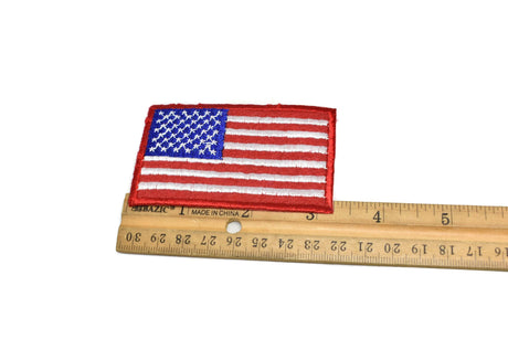 Embroidered American Flag Iron-On Patch
