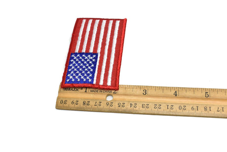 Embroidered American Flag Iron-On Patch