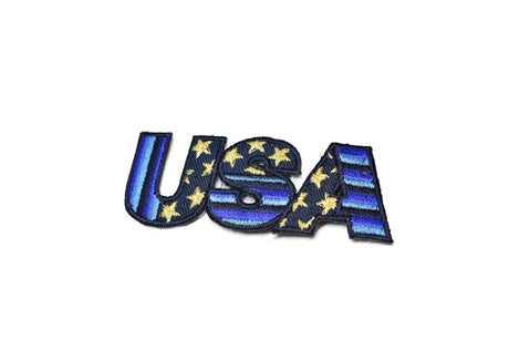Embroidered USA Iron-On Patch