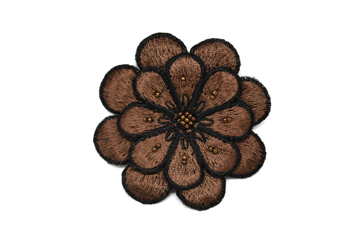 Embroidered Flower Applique 3 Inch