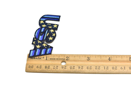 Embroidered USA Iron-On Patch