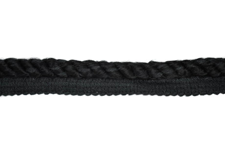 Cord Trim Black Twisted Tape 9mm