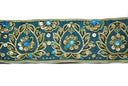 Embroidered Jacquard Trim with Sequins