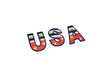 Embroidered USA Iron-On Patch
