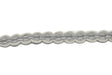 Gimp Trim White Silver Metallic 1/2"