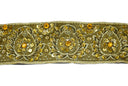 Embroidered Jacquard Trim with Sequins