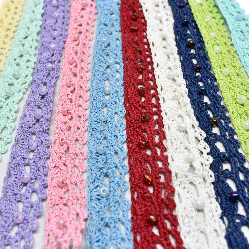 Crochet Beaded Trim 0.625 in