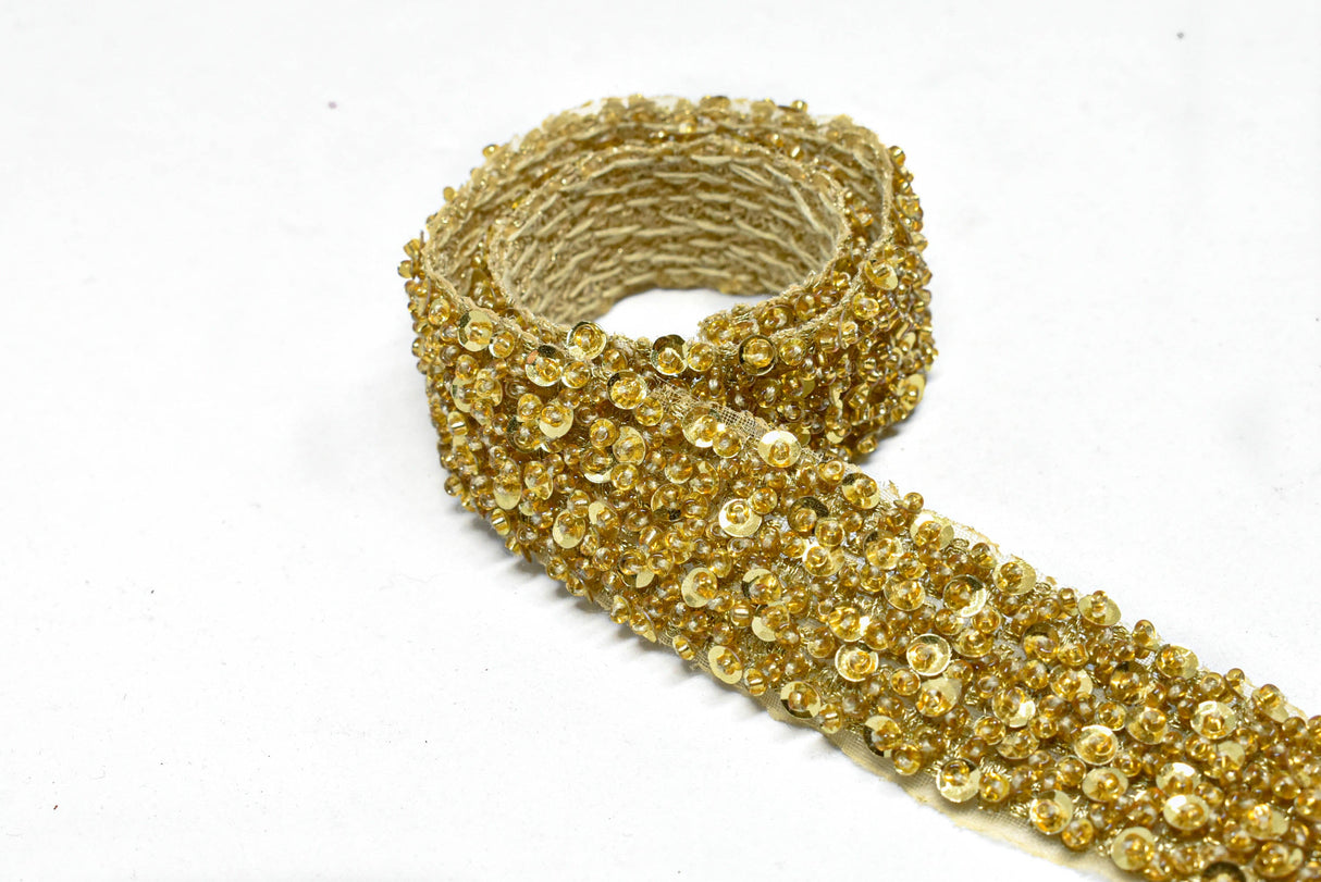 Beaded Sequin Trim 1 Inch