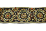 Embroidered Jacquard Trim with Sequins