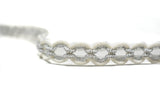 Gimp Trim White Silver Metallic 1/2"