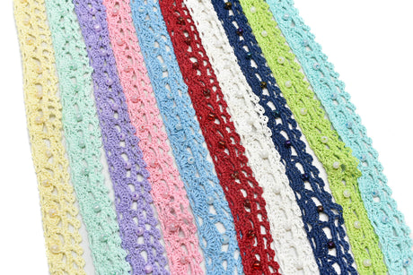 Crochet Beaded Trim 0.625 in