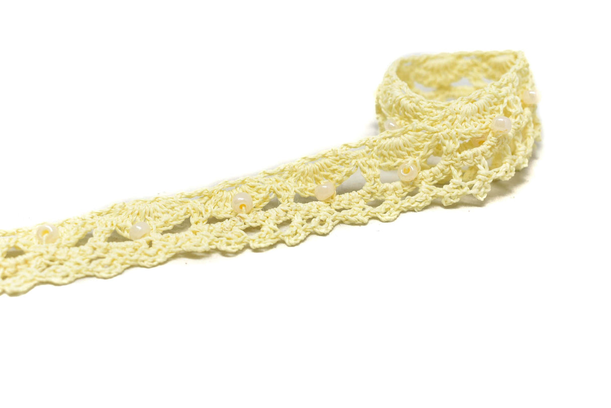 Crochet Beaded Trim 0.625 in