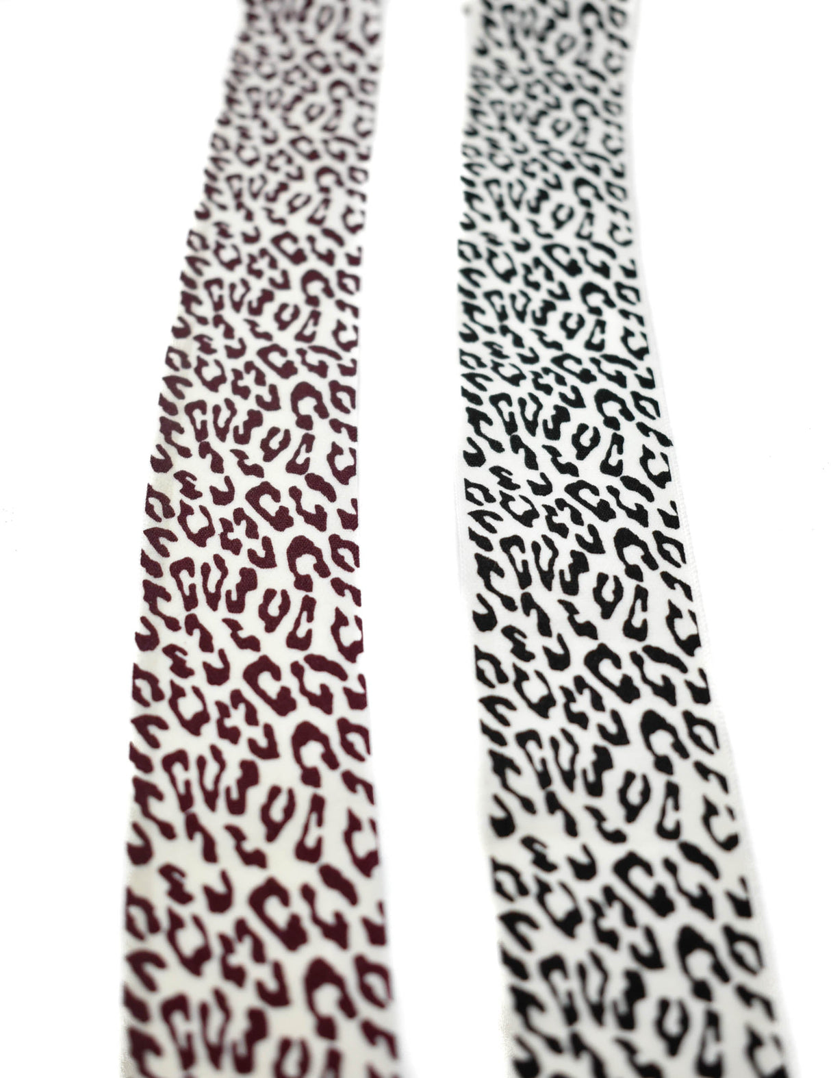 Fold-Over Elastic Leopard Print 1.63"