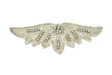 Beaded Rhinestone Angel Wing Applique